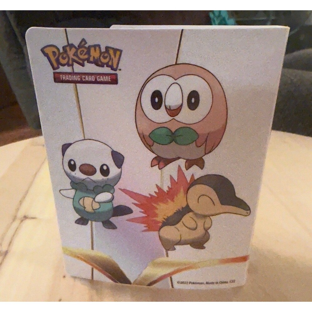 Pokémon TCG Mini Portfolio Binder – Rowlet Oshawott Cyndaquil Dialga Palkia